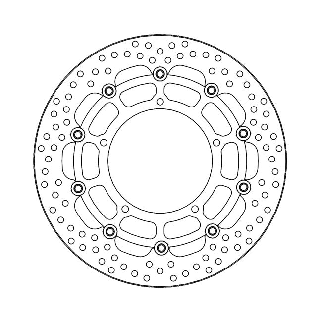 Moto-Master Halo Series Floating Brake Rotor – Front Left: YAMAHA: 2006–2015 FZ1-N 1000…