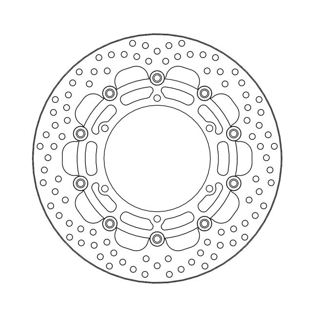 Moto-Master Halo Series Floating Brake Rotor – Front Left: YAMAHA: 2007–2011 MT-01 1670…
