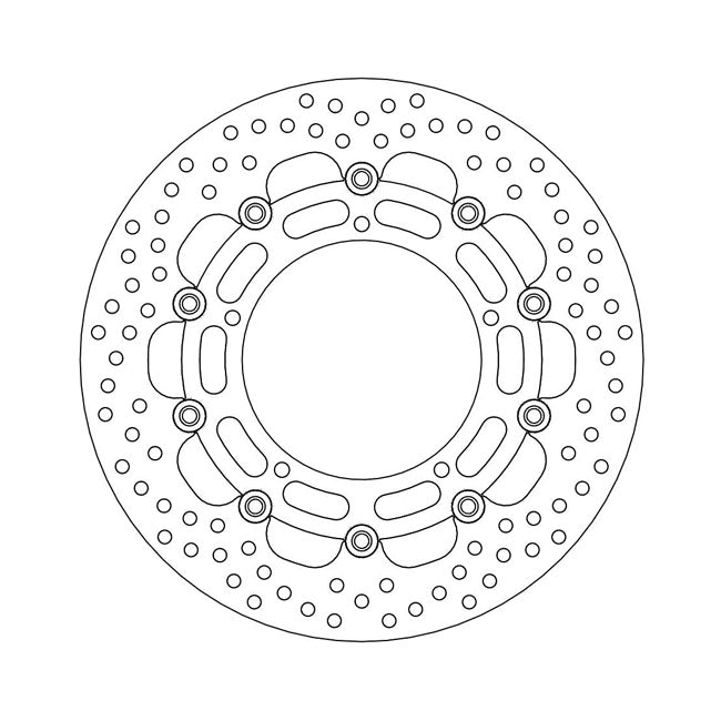 Moto-Master Halo Series Floating Brake Rotor – Front Left: YAMAHA: 2010–2016 FZ 8 800…