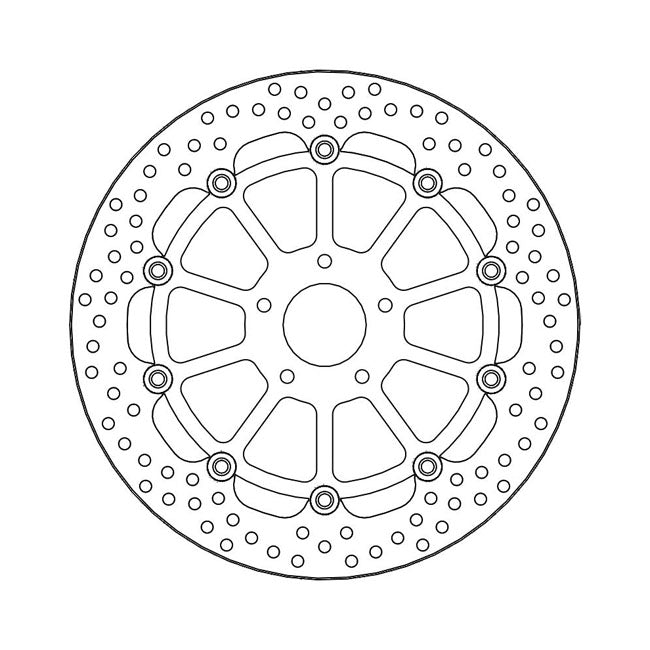 Moto-Master Halo Series Floating Brake Rotor – Front Left: KTM: 2013–2019 690 Duke…