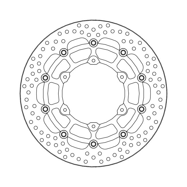 Moto-Master Halo Series Floating Brake Rotor – Front Left: KTM: 2014–2022 690 SMC R