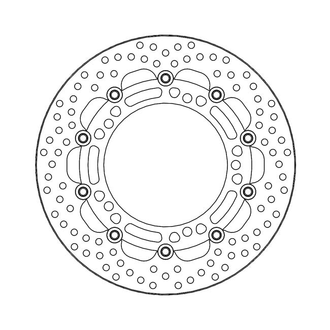 Moto-Master Halo Series Floating Brake Rotor – Front Left: KAWASAKI: 2017–2022 Ninja…