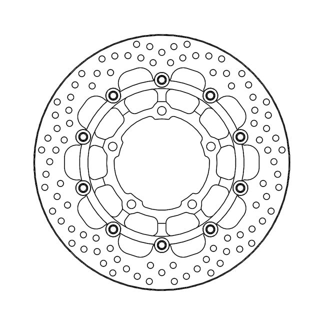 Moto-Master Halo Series Floating Brake Rotor – Front Left: HONDA: 2019–2022 CB 650 R…