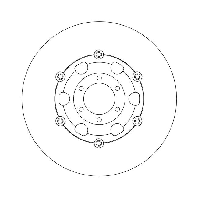 Moto-Master Halo Series Floating Brake Rotor – Front Left: HONDA: 1969–1978 CB 750 SOHC