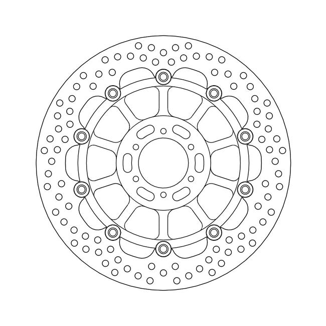 Moto-Master Halo Series Floating Brake Rotor – Front Left: HONDA: 85 CBR 400 F F2…