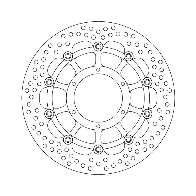 Moto-Master Halo Series Floating Brake Rotor – Front Left: HONDA: 2008–2011 CBF 600 F…