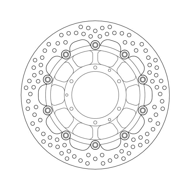 Moto-Master Halo Series Floating Brake Rotor – Front Left: HONDA: 2002–2006 CB 900…