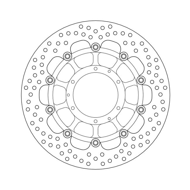 Moto-Master Halo Series Floating Brake Rotor – Front Left: HONDA: 2008–2016 CB 1000 R…