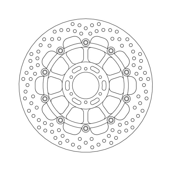 Moto-Master Halo Series Floating Brake Rotor – Front Left: HONDA: 1998–1999 CBR 900 RR…