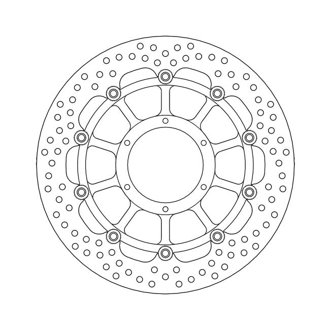 Moto-Master Halo Series Floating Brake Rotor – Front Left: HONDA: 2006–2007 CBR 1000 RR…