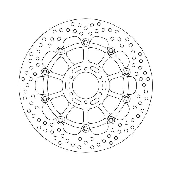 Moto-Master Halo Series Floating Brake Rotor – Front Left: HONDA: 2000–2001 CB 1100 SF…