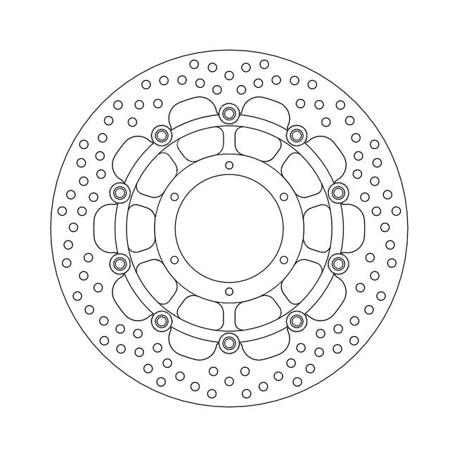 Moto-Master Halo Series Floating Brake Rotor – Front Left: HONDA: 14 CTX 1300 (ABS)…