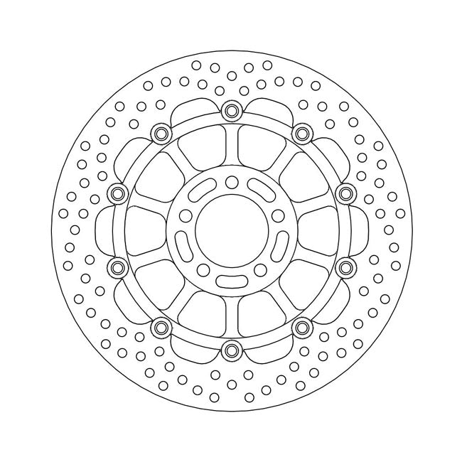 Moto-Master Halo Series Floating Brake Rotor – Front Left: KAWASAKI: 1995–1998 GPZ 1100…