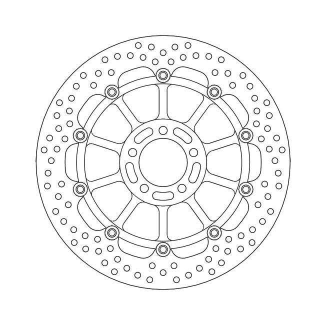 Moto-Master Halo Series Floating Brake Rotor – Front Left: KAWASAKI: 2002–2004 Vulcan…