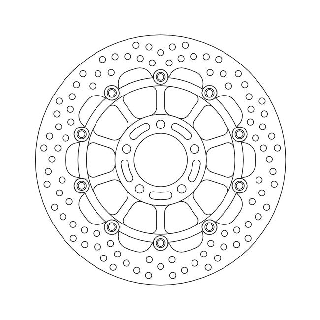 Moto-Master Halo Series Floating Brake Rotor – Front Left: SUZUKI: 1997–2008 GSX 750…