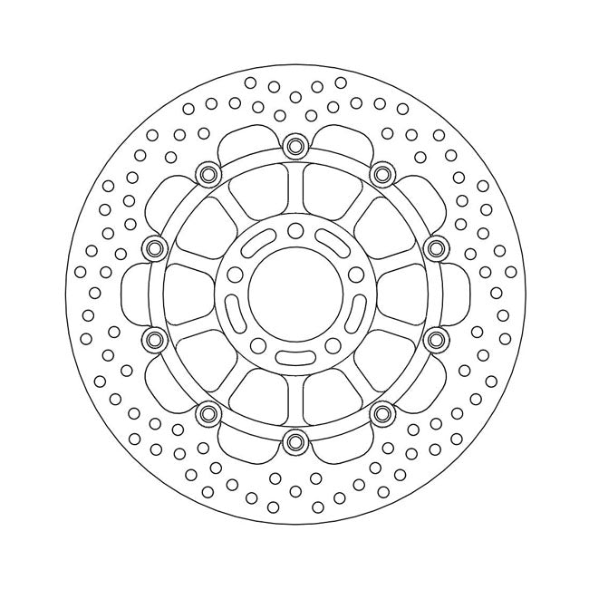 Moto-Master Halo Series Floating Brake Rotor – Front Left: SUZUKI: 1990–1997 Bandit…