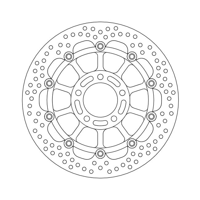Moto-Master Halo Series Floating Brake Rotor – Front Left: SUZUKI: 1995–2004 Bandit 600…