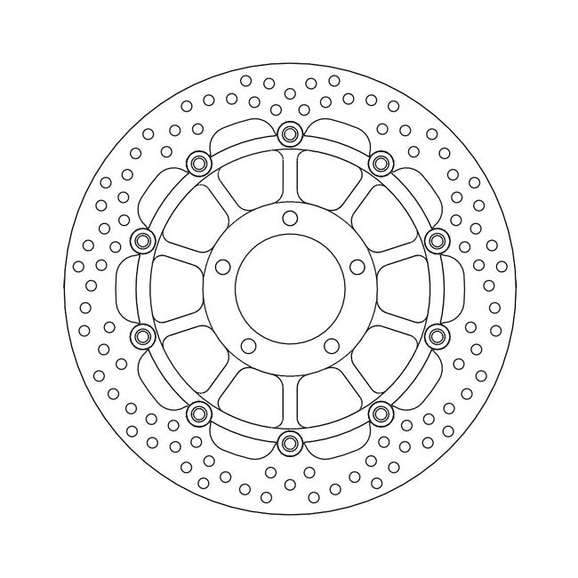Moto-Master Halo Series Floating Brake Rotor – Front Left: TRIUMPH: 2001–2006 Daytona…