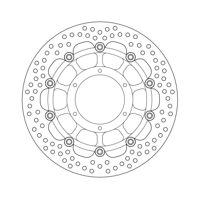 Moto-Master Halo Series Floating Brake Rotor – Front Left: HONDA: 1998–1999 CB 600 F…