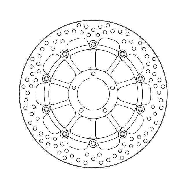 Moto-Master Halo Series Floating Brake Rotor – Front Left: DUCATI: 2006–2010 D16RR…
