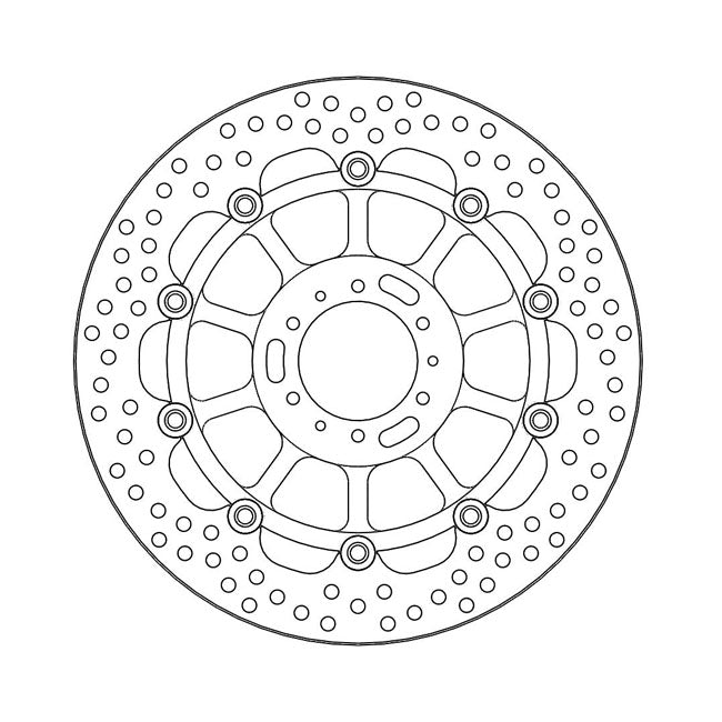 Moto-Master Halo Series Floating Brake Rotor – Front Left: HONDA: 2014–2016 CB 1100 EX…