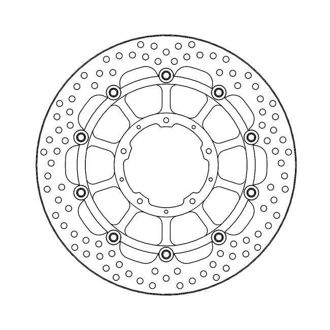 Moto-Master Halo Series Floating Brake Rotor – Front Left: HONDA: 2017–2019 CBR 1000 RR…
