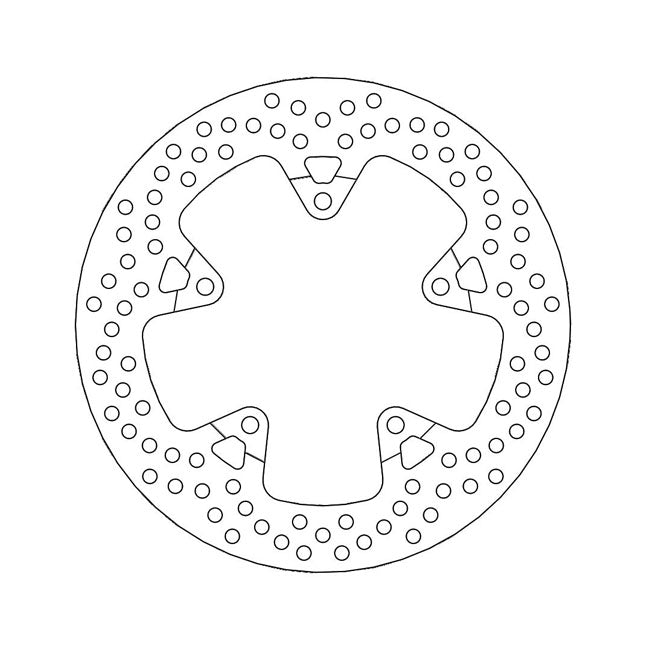 Moto-Master Halo Series Brake Rotor – Rear: APRILIA: 2015–2017 Caponord 1200…