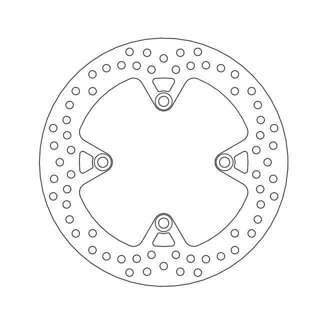 Moto-Master Halo Series Brake Rotor – Rear: TRIUMPH: 2001–2006 Bonneville 790…