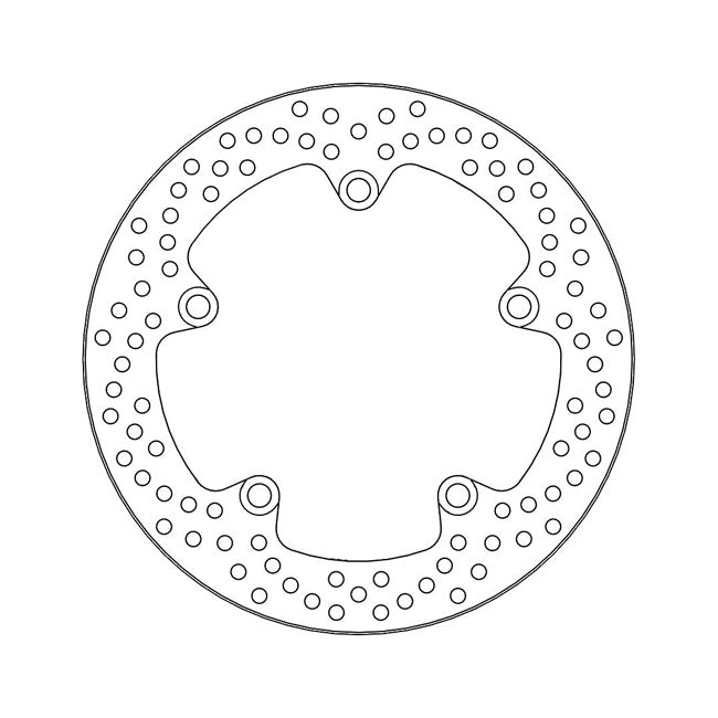 Moto-Master Halo Series Brake Rotor – Rear: YAMAHA: 2015–2017 MT-07 700 Moto…