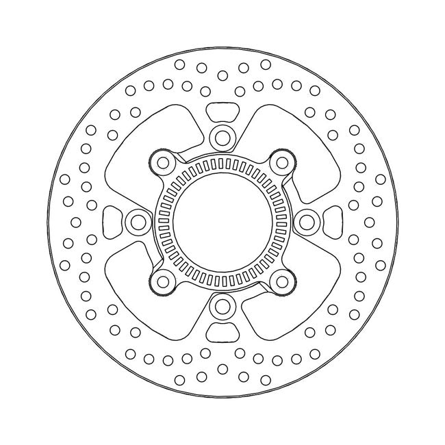Moto-Master Halo Series Brake Rotor – Rear: KAWASAKI: 2015–2017 Versys 650 LT…