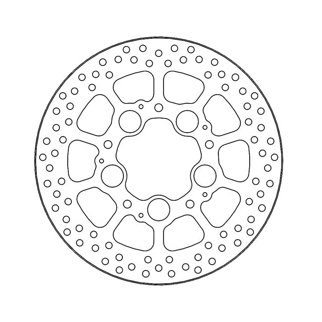 Moto-Master Halo Series Brake Rotor – Rear: HONDA: 19 VFR 800 F Plus (ABS)…
