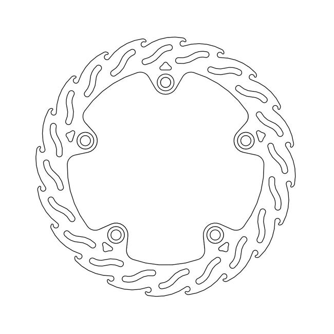 Moto-Master Flame Series Fixed Brake Rotor – Front Left: 2011–2015 C 600 Sport (K18)…