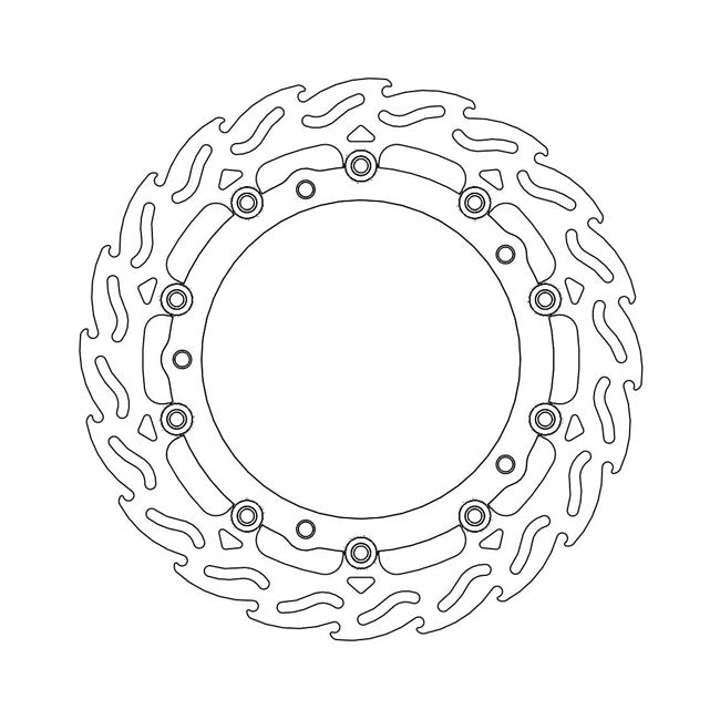 Moto-Master Flame Series Floating Brake Rotor – Front Left: BMW: 2006–2007 F 800 S (K71)…