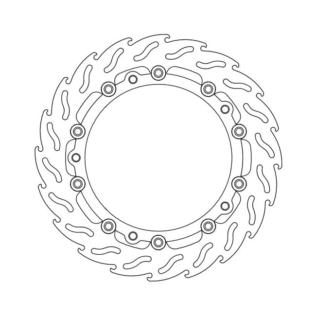 Moto-Master Flame Series Floating Brake Rotor – Front Left: BMW: 1997–2000 R 850 C 99…