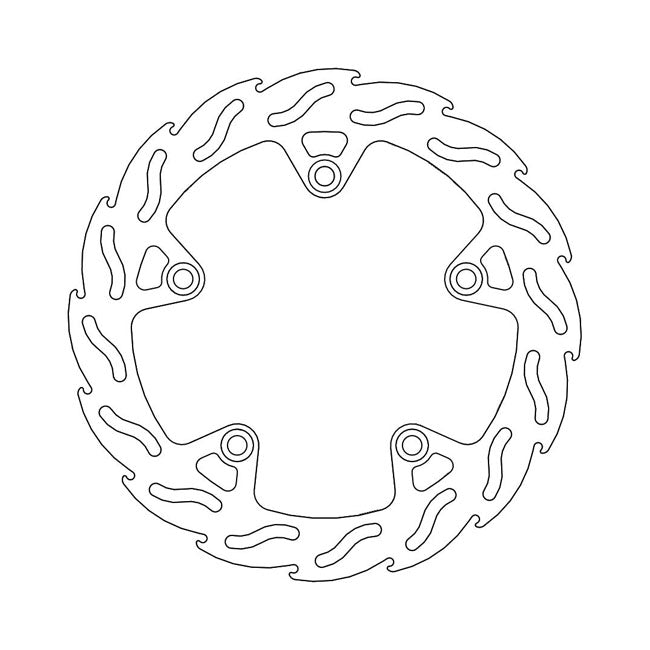 Moto-Master Flame Series Brake Rotor – Rear: BMW:2013–2018 R 1200 GS Adventure…