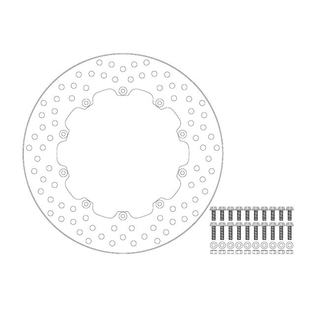 Moto-Master Halo Series Fixed Brake Rotor – Front Left: BMW: 1985–1989 K75 84 750…