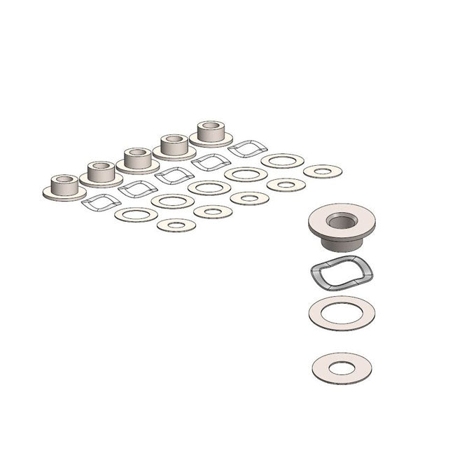 Moto-Master BMW Brake Rotor Fitting Kit – BMW: 1997-2000 R 850 C 99 (259C) Cast…