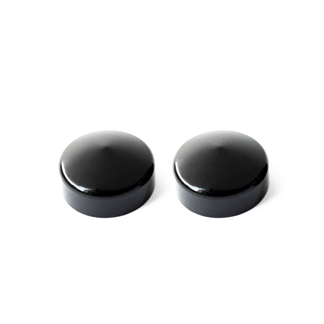Killer Custom Fork Tube Cap Bolt Cover Set, Black, 2-Piece – FXSB, Dyna and V-Rod