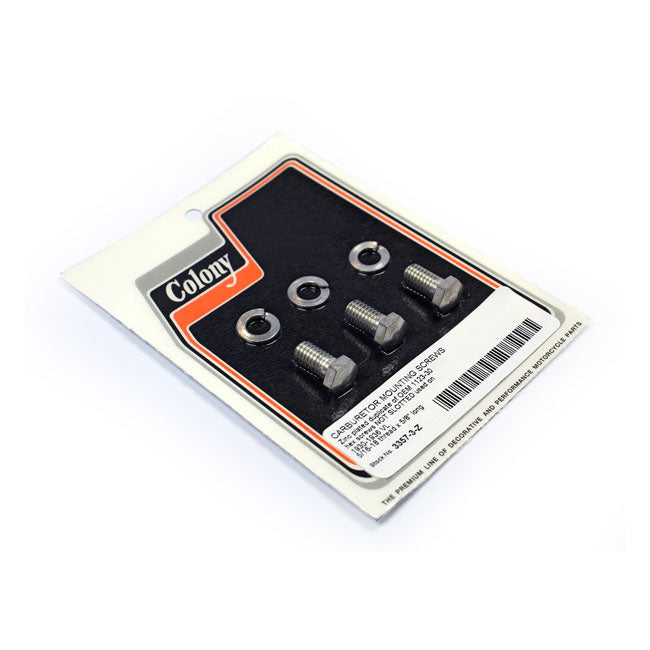 Colony Carburator Mount Screws – 1930–1936 H-D 74" Vl Models