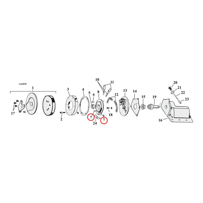 MCS Roll Pin, Ratchet Top Transmission – 74-E79 Big Twin