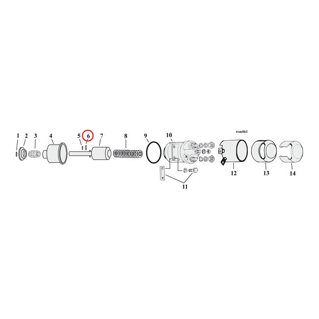 MCS Roll Pin, Solenoid/Mainshaft – 1967–1980 XL Sportster; 1965–1988 Big…