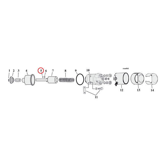 MCS Roll Pin – L75-E81 FL & L1982–1984 FL; L1975–1988…