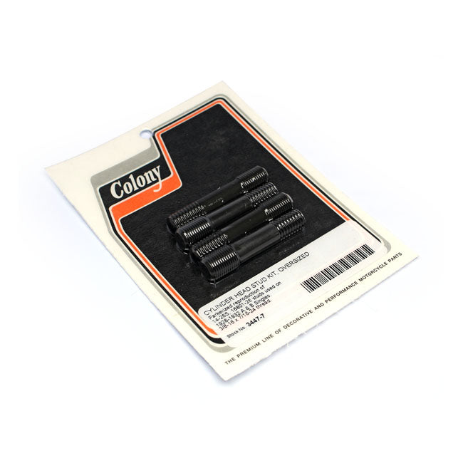 Colony Cylinder Head Stud Kit. Oversized – 1926–1932 H-D A&B Singles; 1929–1950 45"…