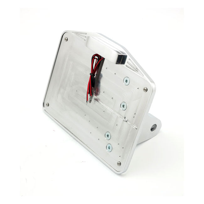 Cpv Dyna Shock Mount Licence Plate Bracket Kit EU. Polished – 1991–2017 Dyna. Shock Mount