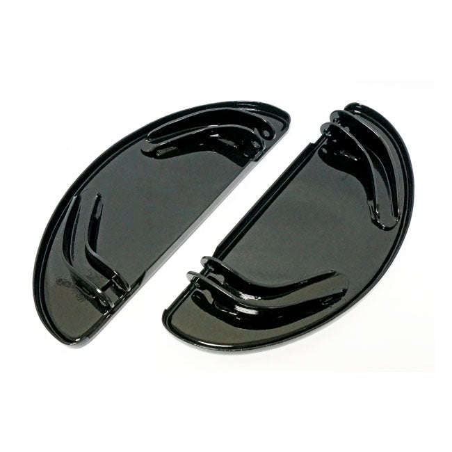 MCS Oval Early Style Floorboards. Solid. Black – 1986–2017 FL Softail; 2012–2016 Dyna Fld…