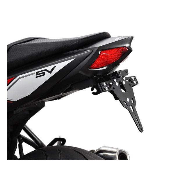 Zieger License Plate Bracket Pro Black – Suzuki: 2016–2019 SV 650