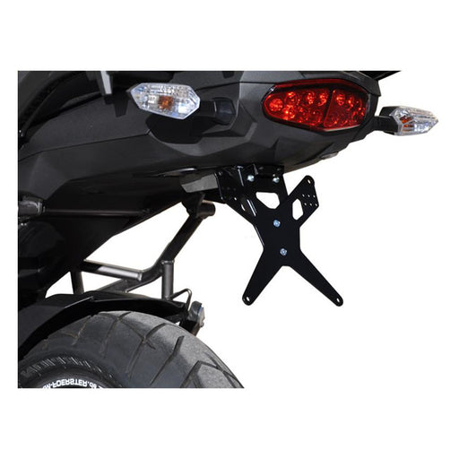 Zieger License Plate Bracket X-Line Black – Kawasaki: 2012–2016 Versys 1000