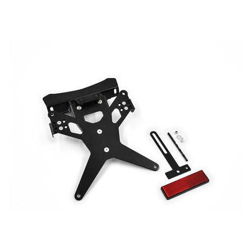 Zieger License Plate Bracket X-Line Black – Kawasaki: 2006–2009 Versys 650