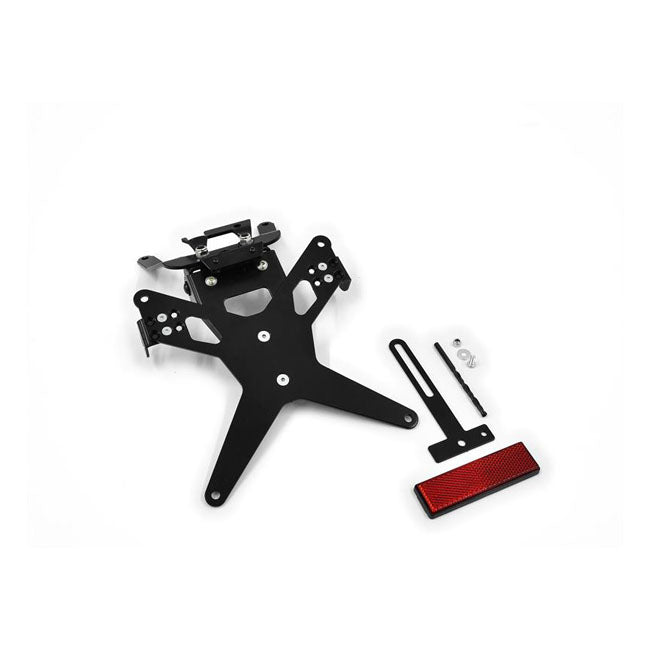 Zieger License Plate Bracket X-Line Black – Kawasaki: 2010–2014 Versys 650
