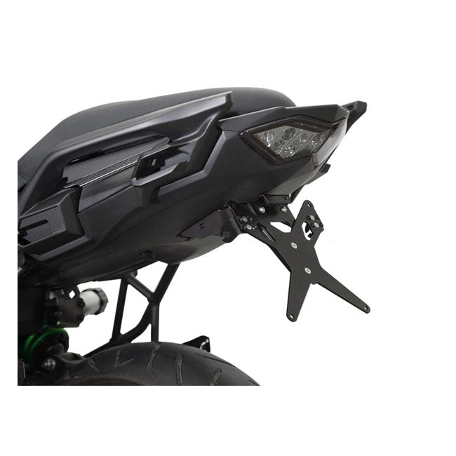 Zieger License Plate Bracket X-Line Black – Kawasaki: 2015–2019 Versys 650